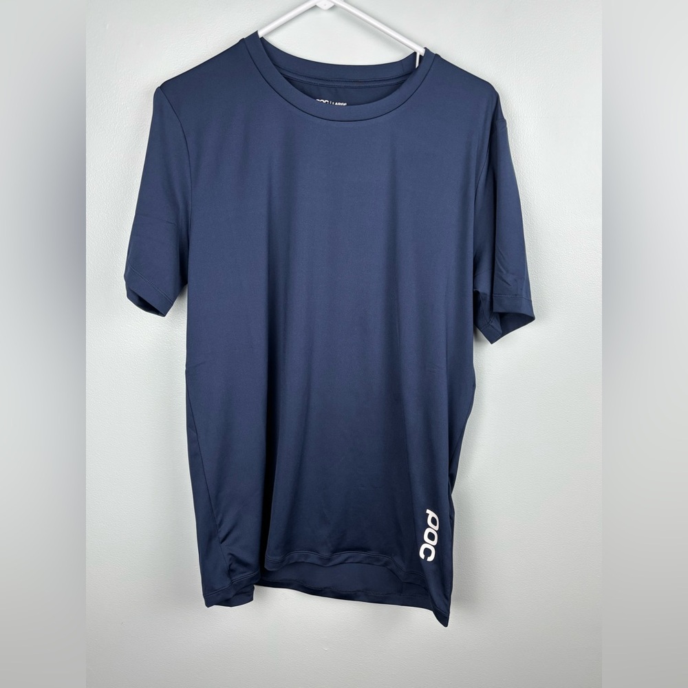 POC Reform Enduro Light Cycling Shirt Mens Large Navy Quick Dry MTB Tee